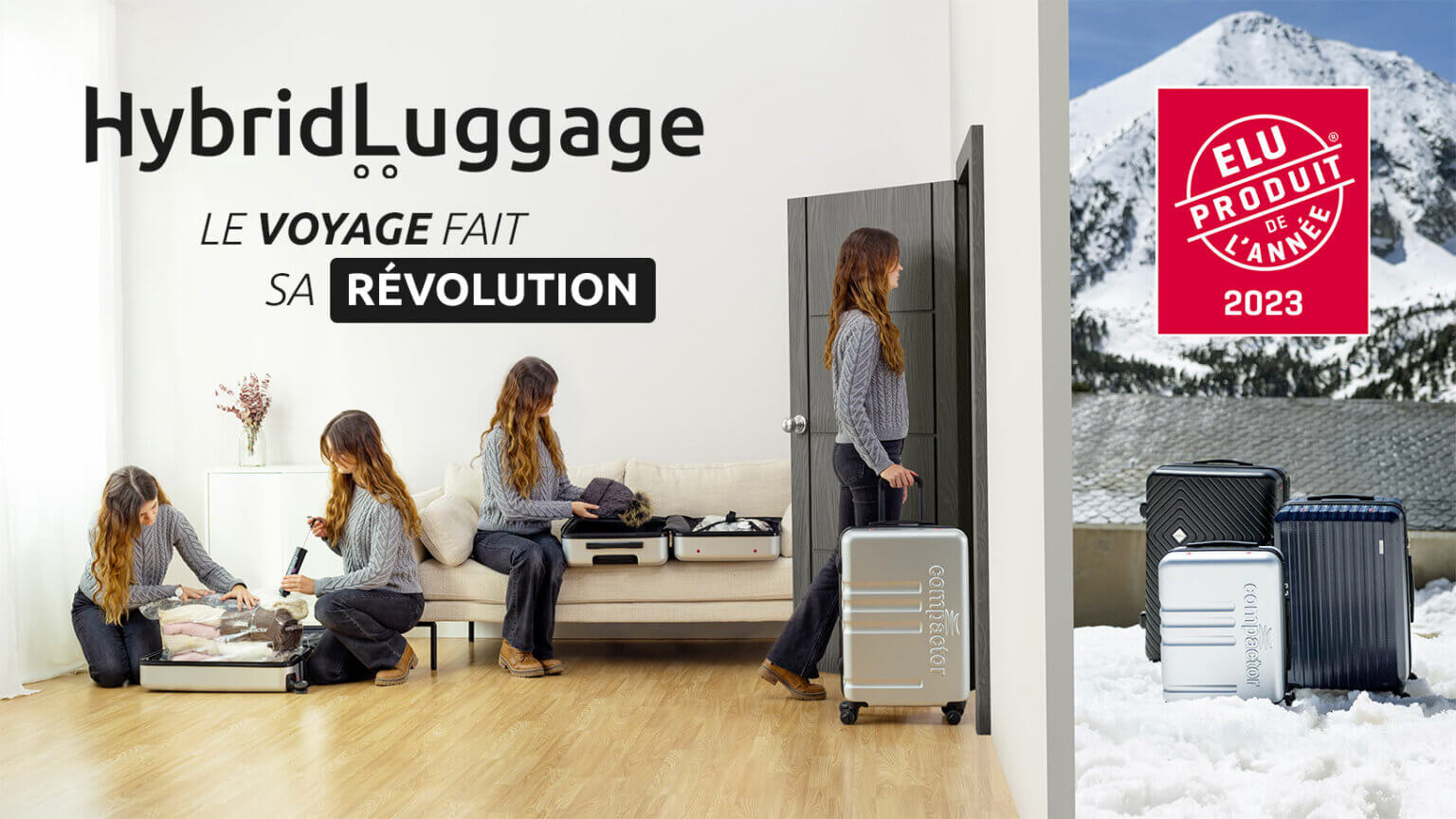Cargar video: &lt;p&gt; Ahorra hasta un 50% más de espacio en tu equipaje con Hybrid Equipaje, la primera maleta con sistema de compresión por vacío integrado.&lt;/p&gt;
