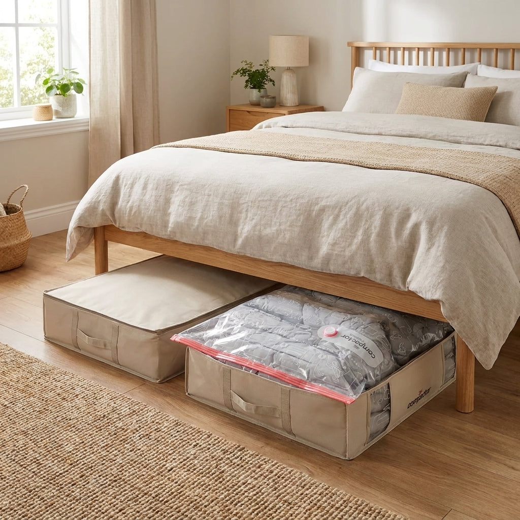 Housse de rangement sous vide pour couette : quelle taille selon votre lit ?