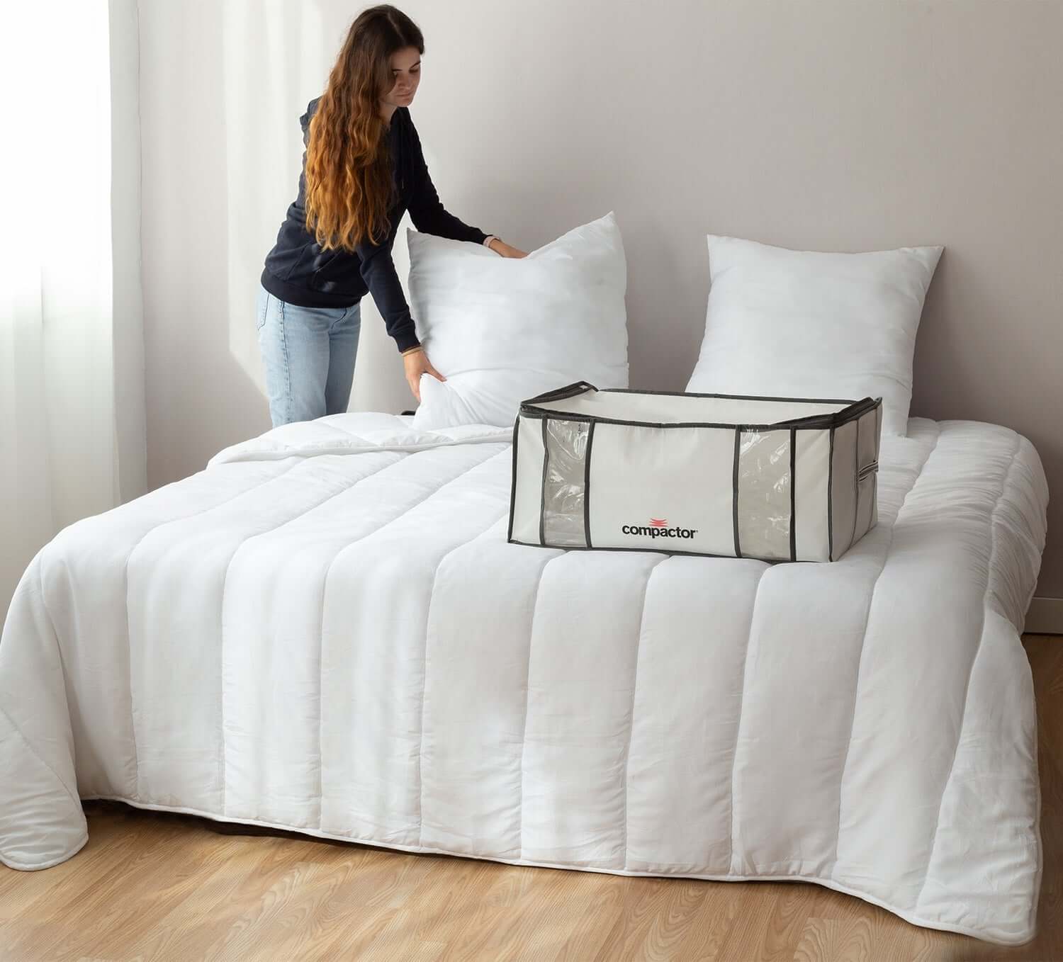 Collection BedSpace couettes et oreillers Compactor