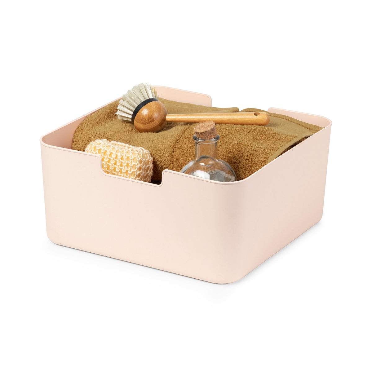 Caisse de rangement rose