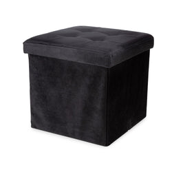 Compactor Pouf de Rangement Ottoman S noir