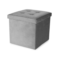 Compactor Pouf de Rangement Ottoman S gris