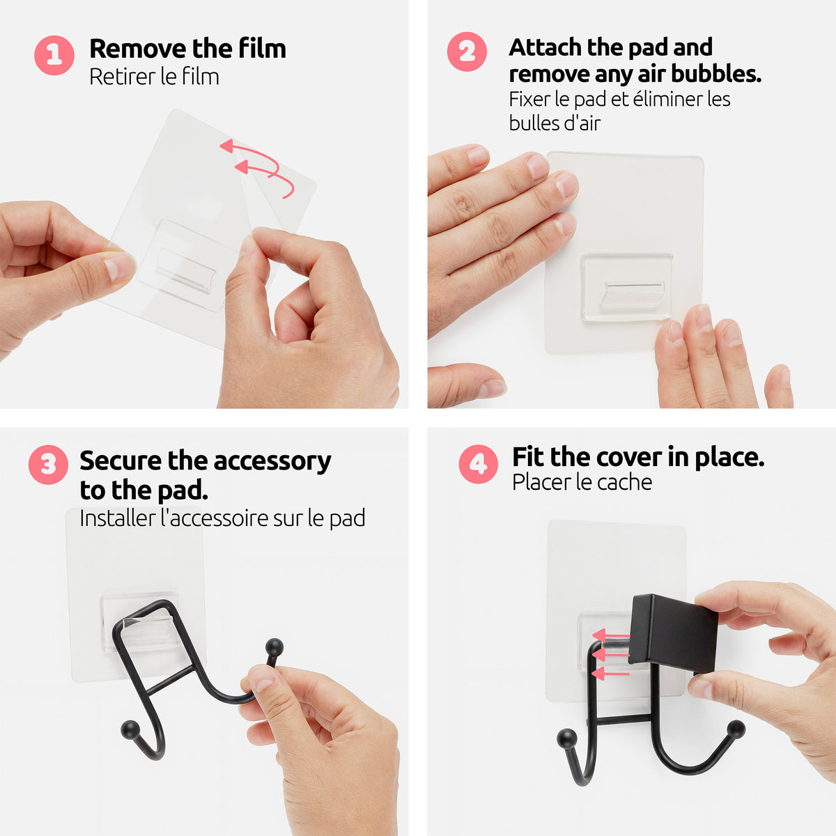 Porte papier toilette auto-adhésif