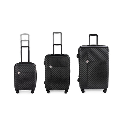 Set de 3 maletas híbridas Cosmos Cabin + L + XL Negro