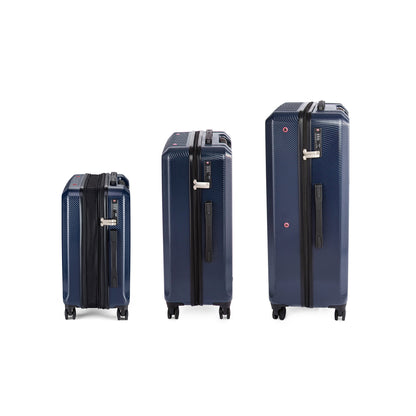 Lot de 3 valises hybrides Terra Cabine + L + XL  Bleues