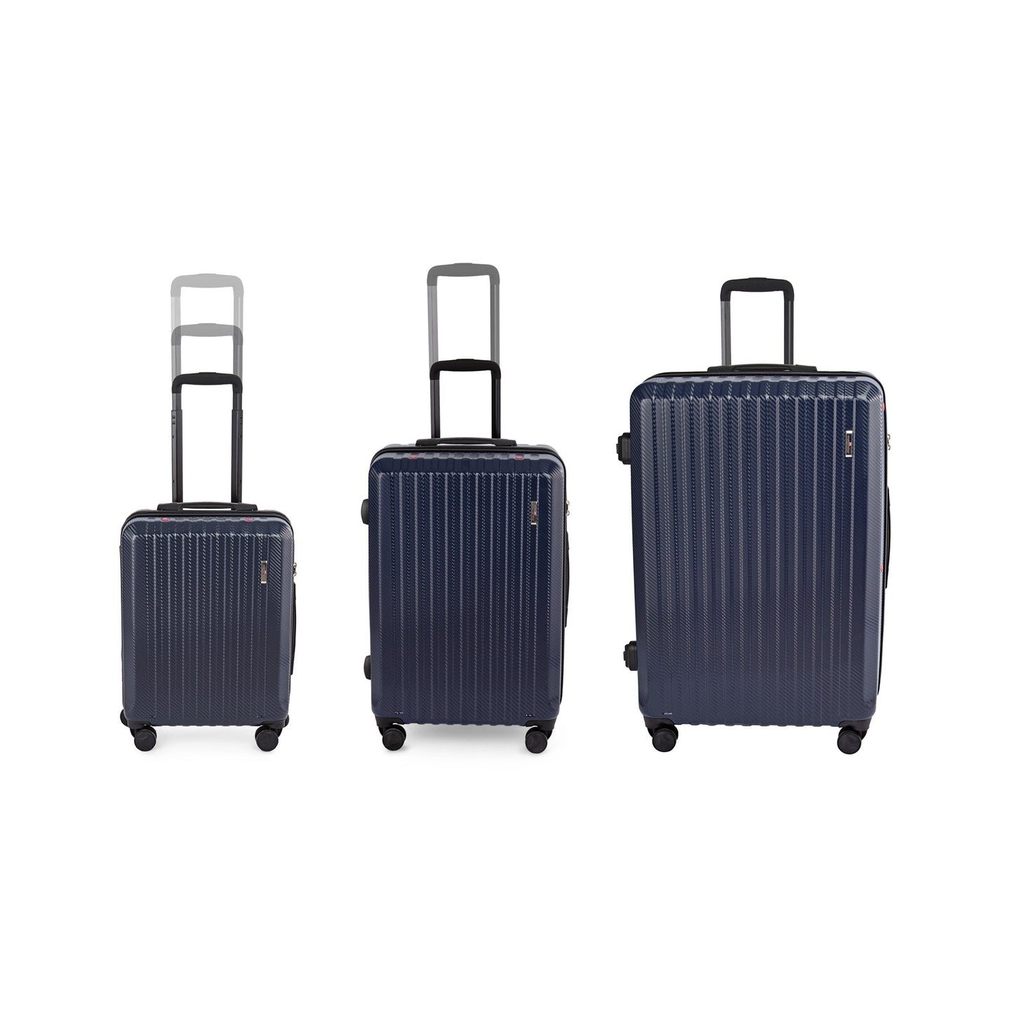 Lot de 3 valises hybrides Terra Cabine + L + XL  Bleues