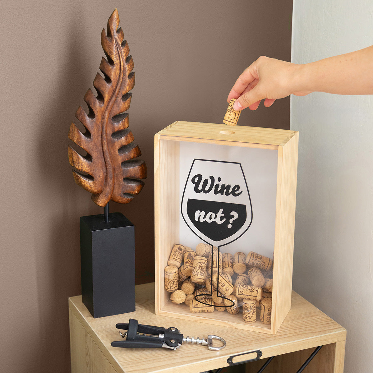 Boîte de rangement pour bouchons Cork