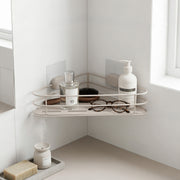 Étagère d'angle auto-adhésive beige