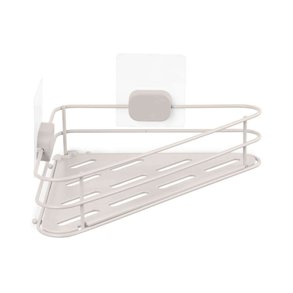 Étagère d'angle auto-adhésive beige