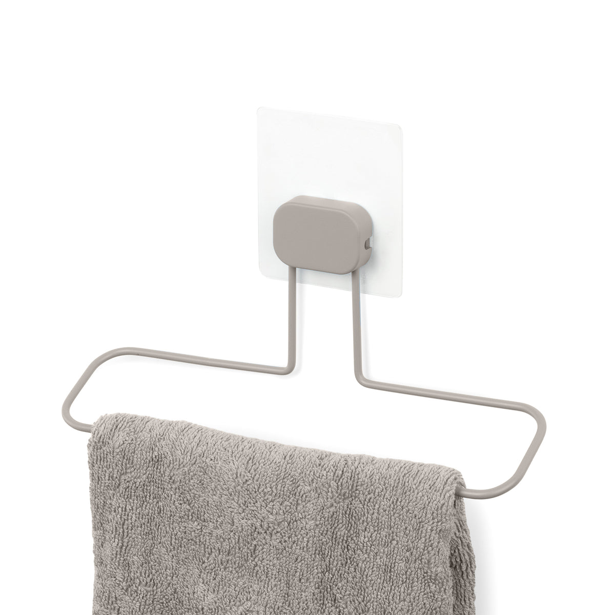 Piccolo portasciugamani autoadesivo beige