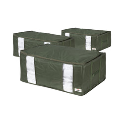Compactor Lot de 3 boîtes de rangement sous vide Ecologik XXL kaki