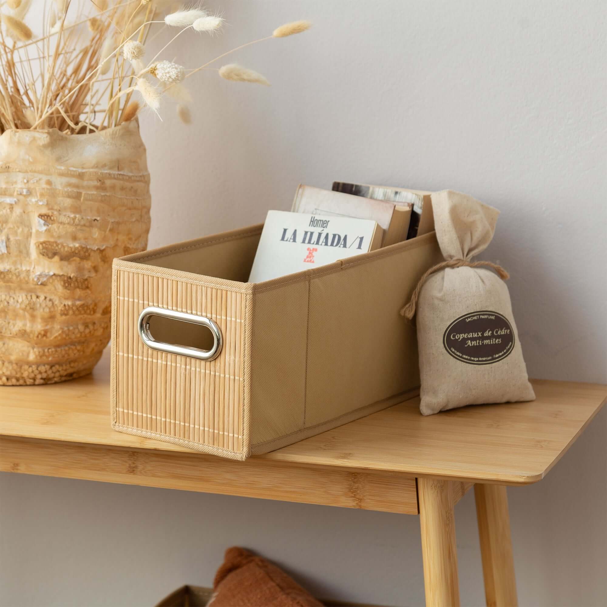 Panier de rangement en bambou Anji