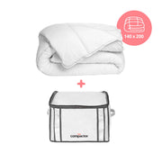 Pack Couette 140x200 + housse de rangement sous vide Life taille M