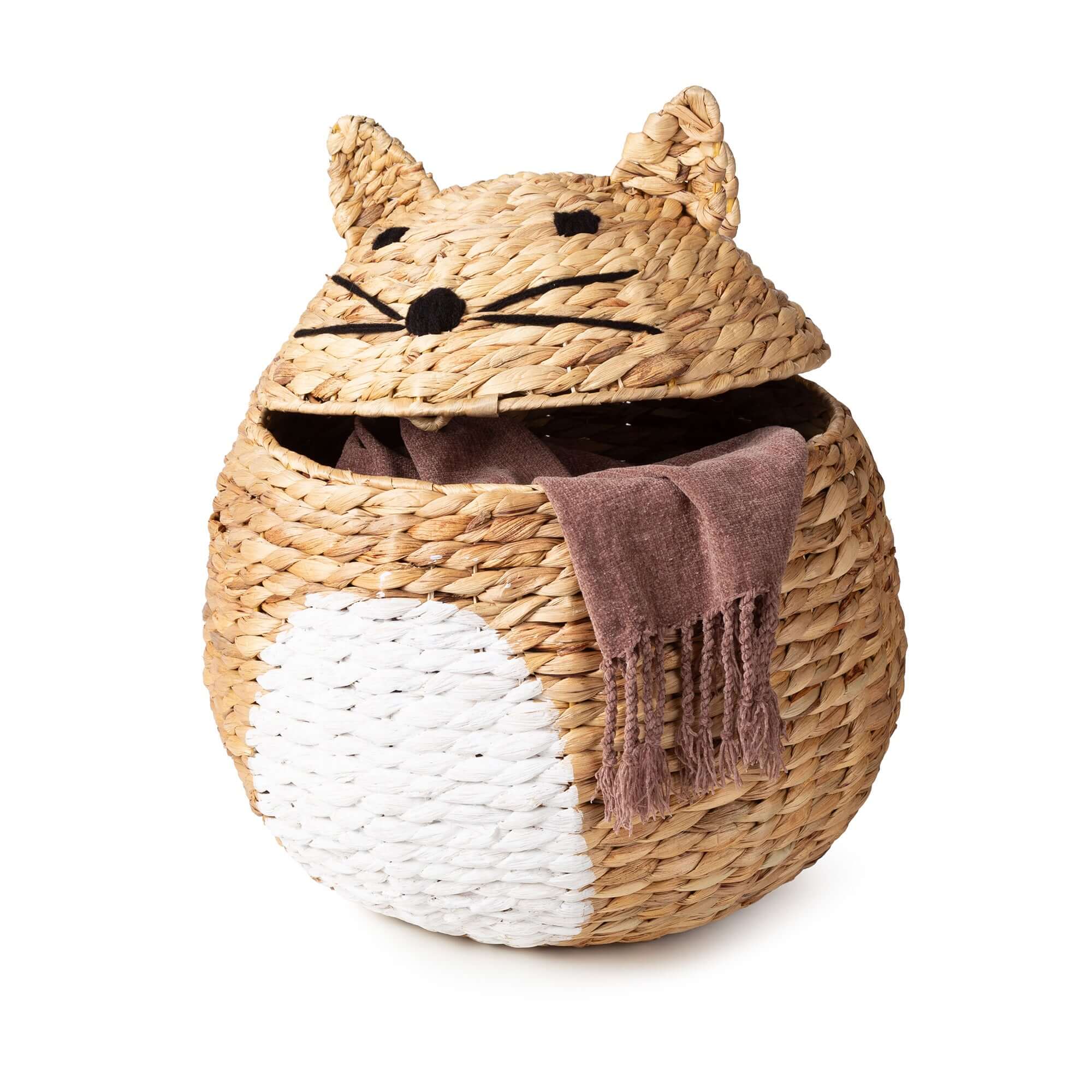 Panier de rangement enfant en jacinthe d’eau Noah