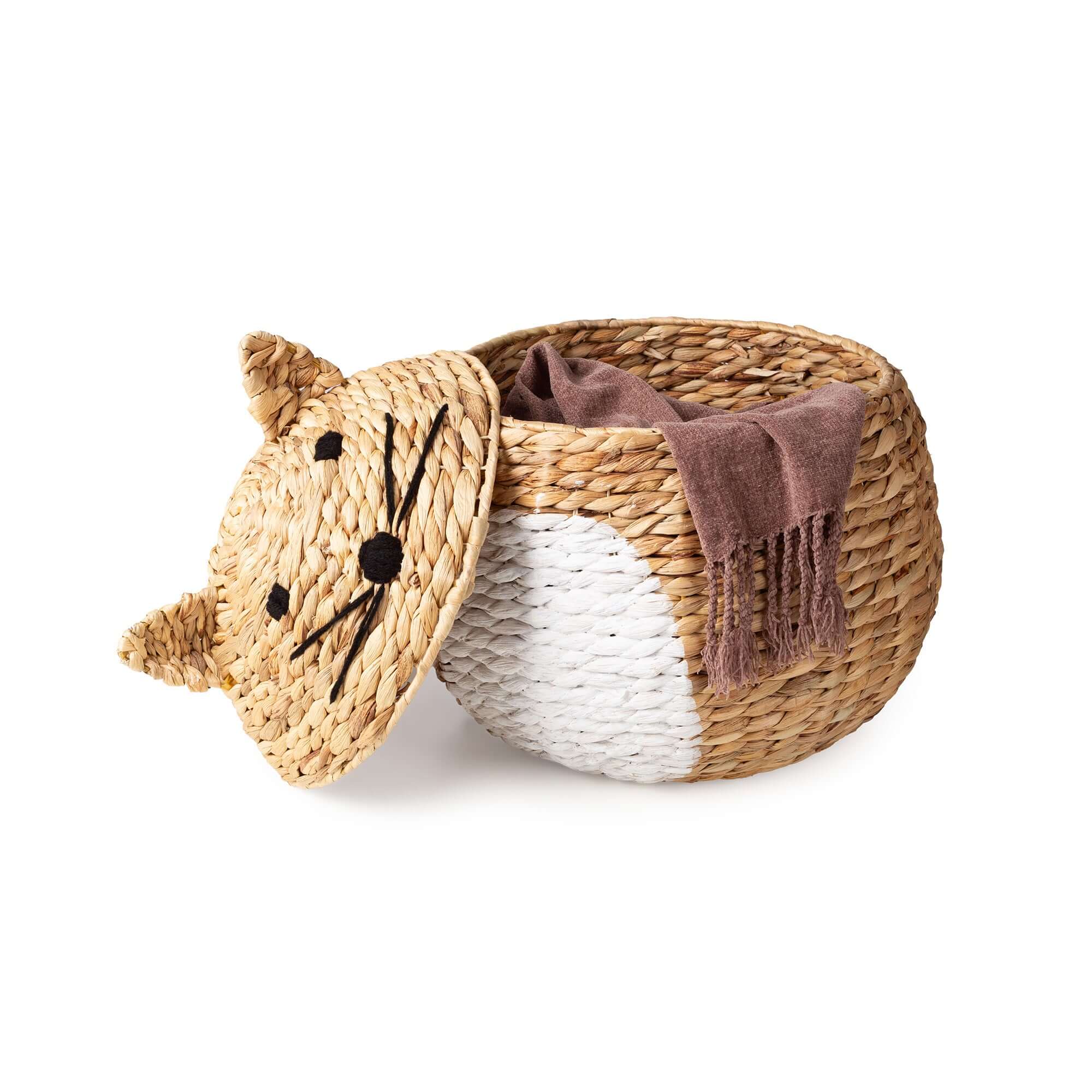 Panier de rangement enfant en jacinthe d’eau Noah