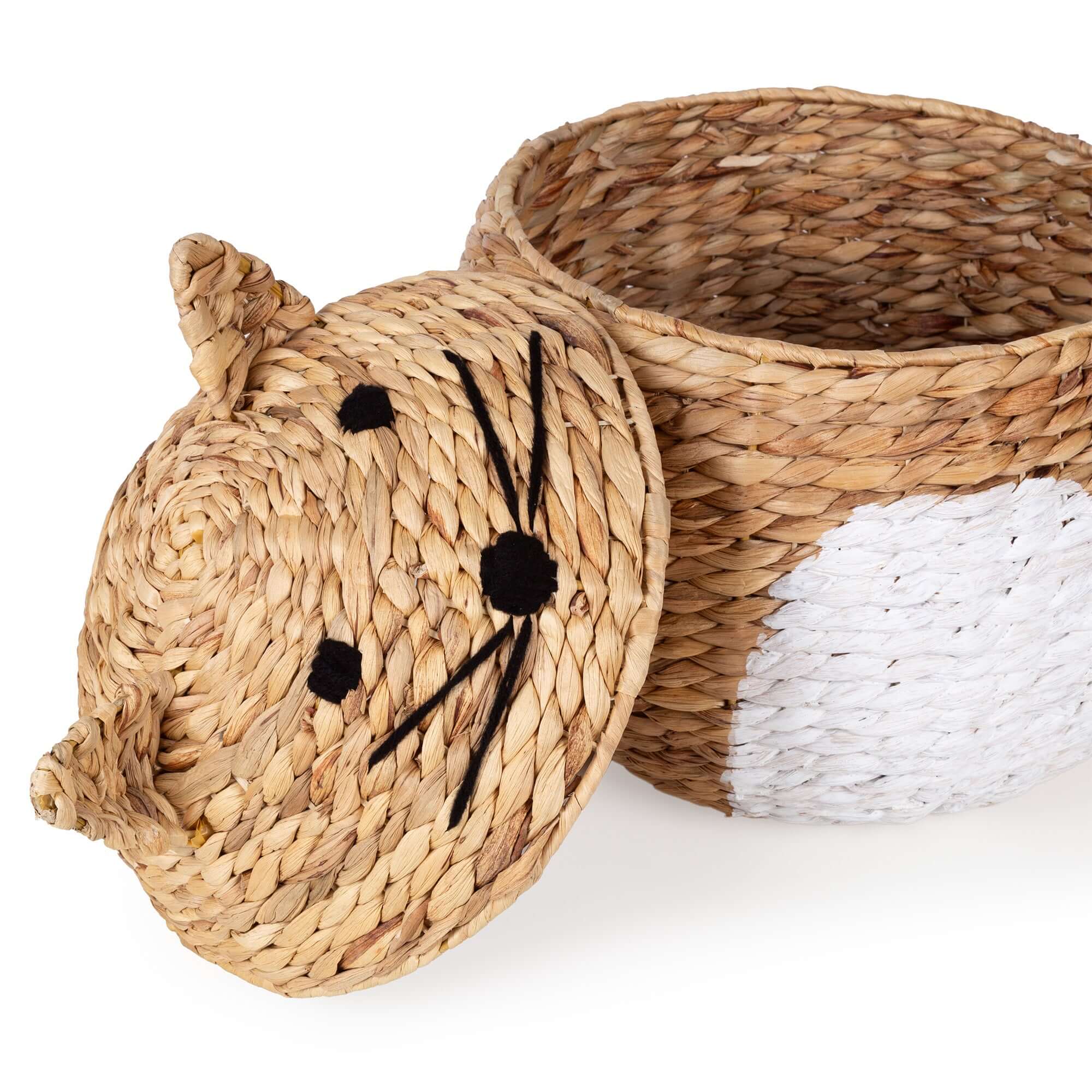 Panier de rangement enfant en jacinthe d’eau Noah