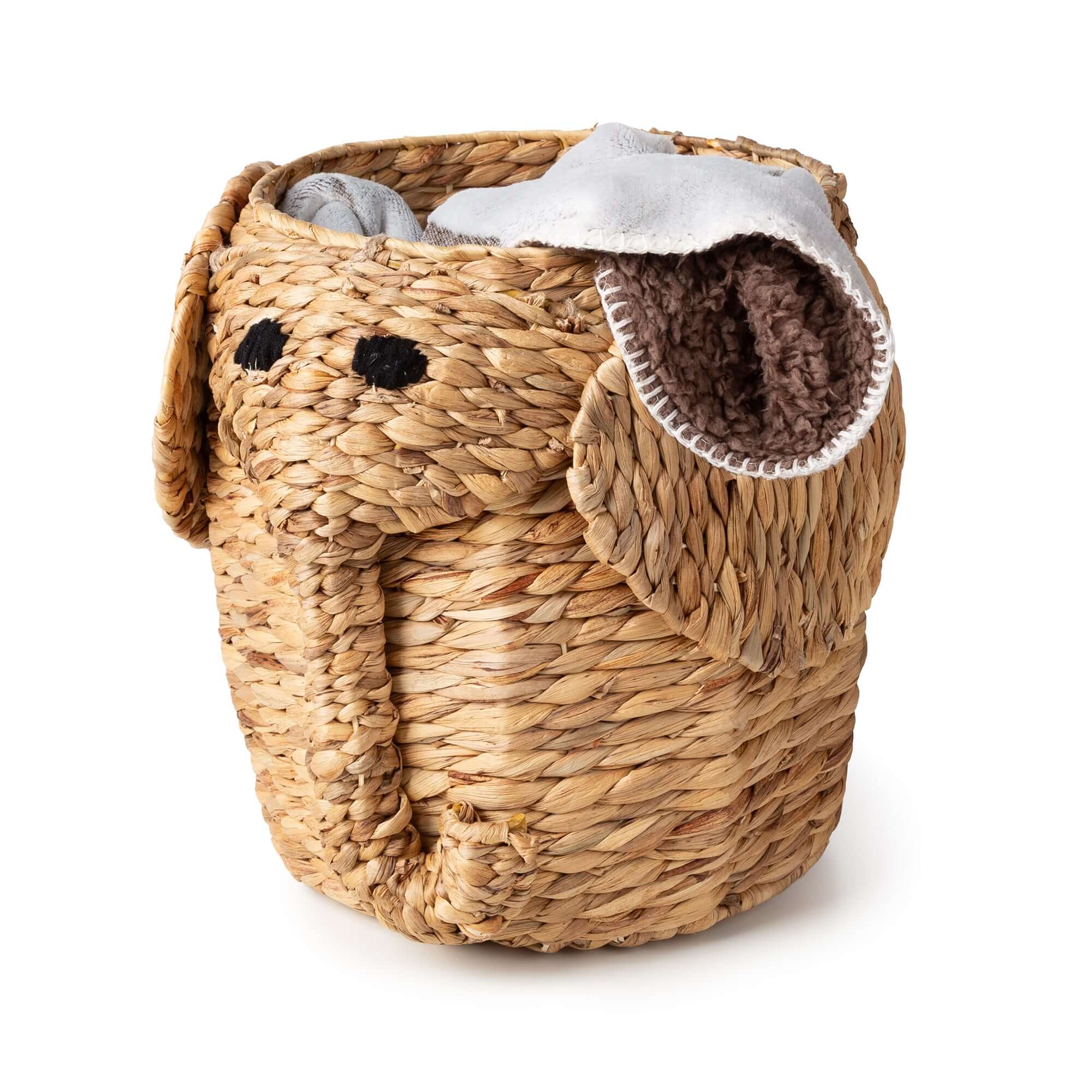 Panier de rangement enfant en jacinthe d’eau Noah