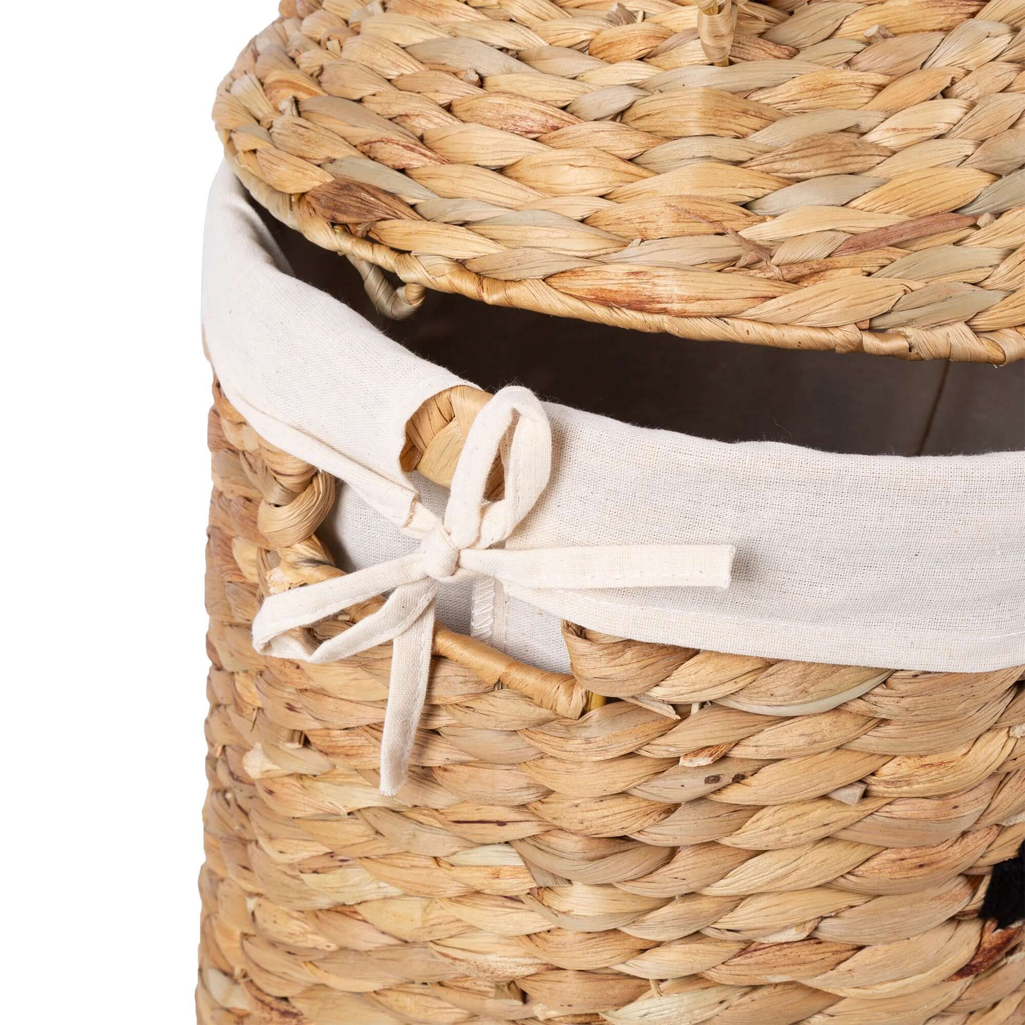 Grand panier de rangement enfant en jacinthe d’eau Noah