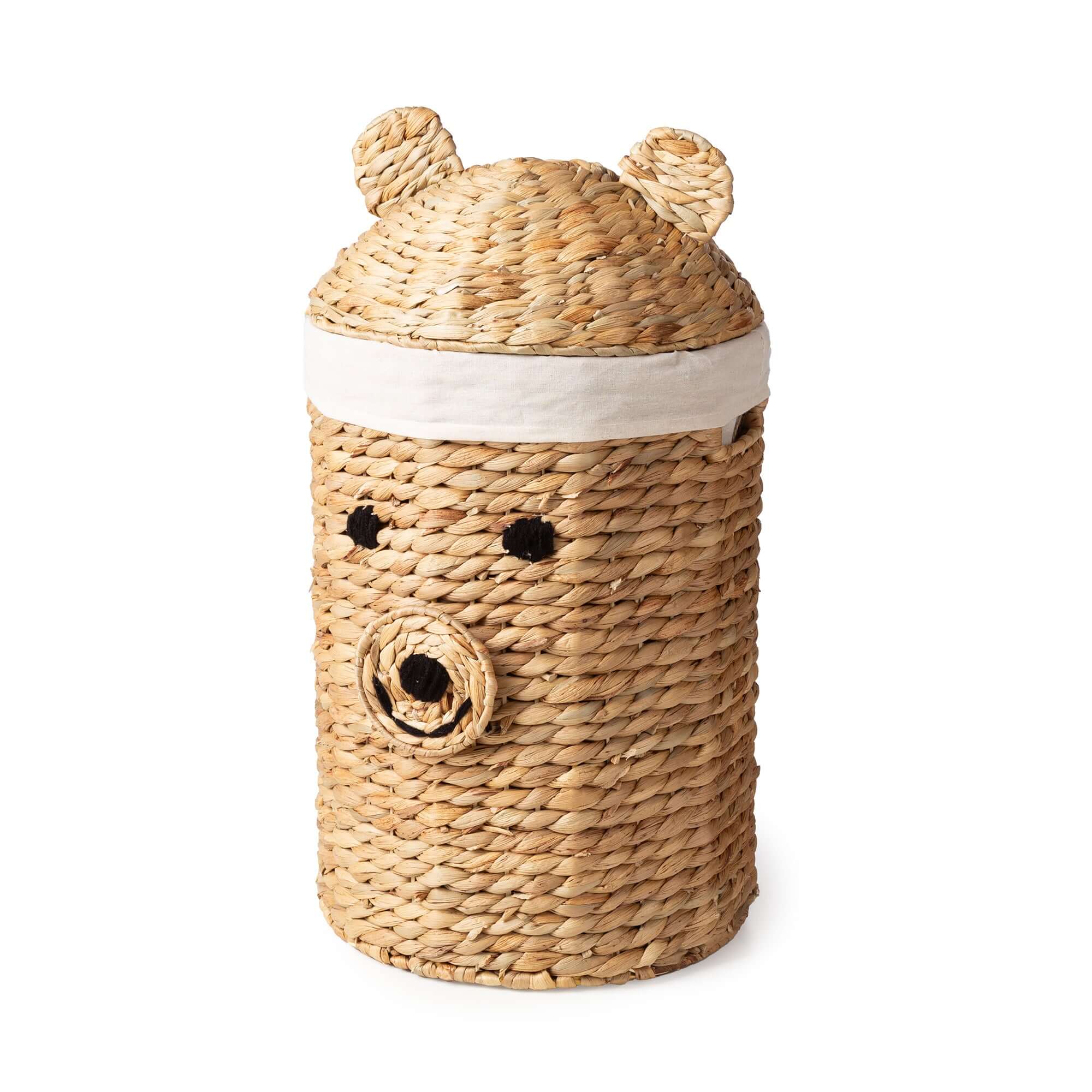Grand panier de rangement enfant en jacinthe d’eau Noah