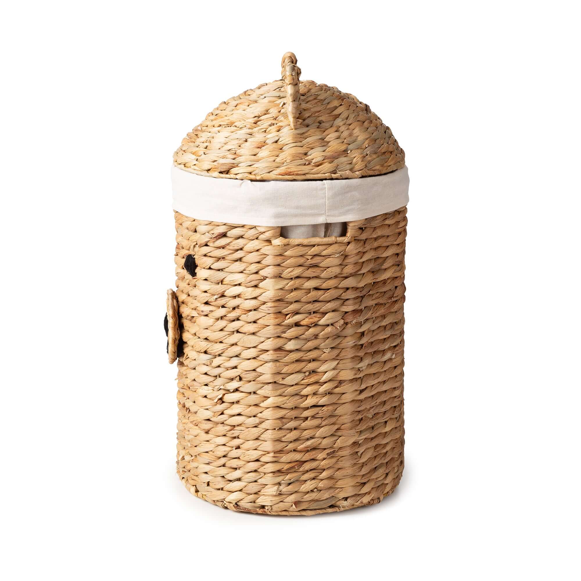 Grand panier de rangement enfant en jacinthe d’eau Noah