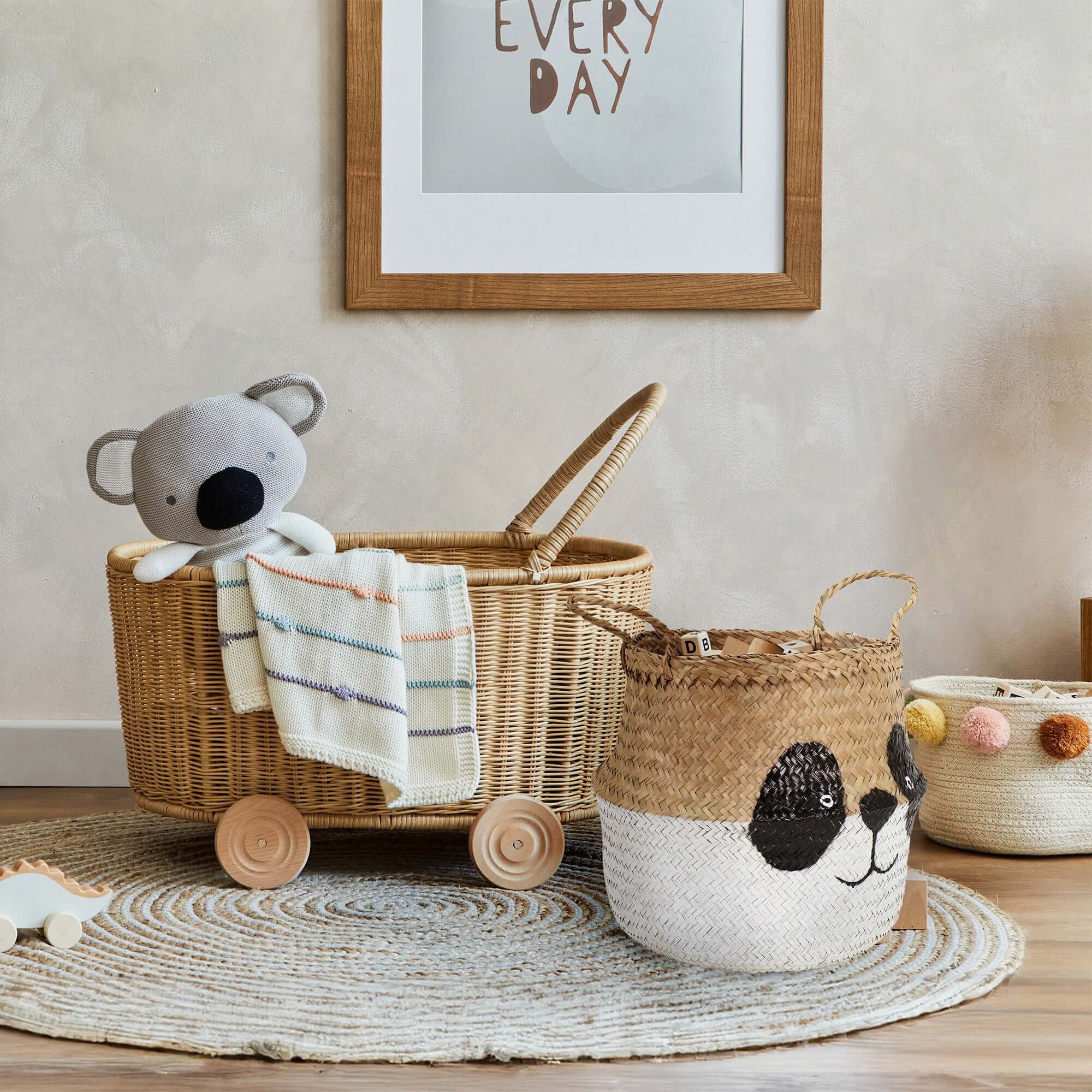 Panier de rangement enfant Belly avec poignées