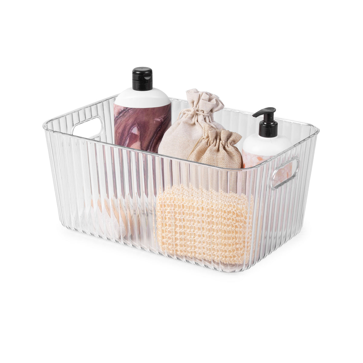 Panier de rangement transparent