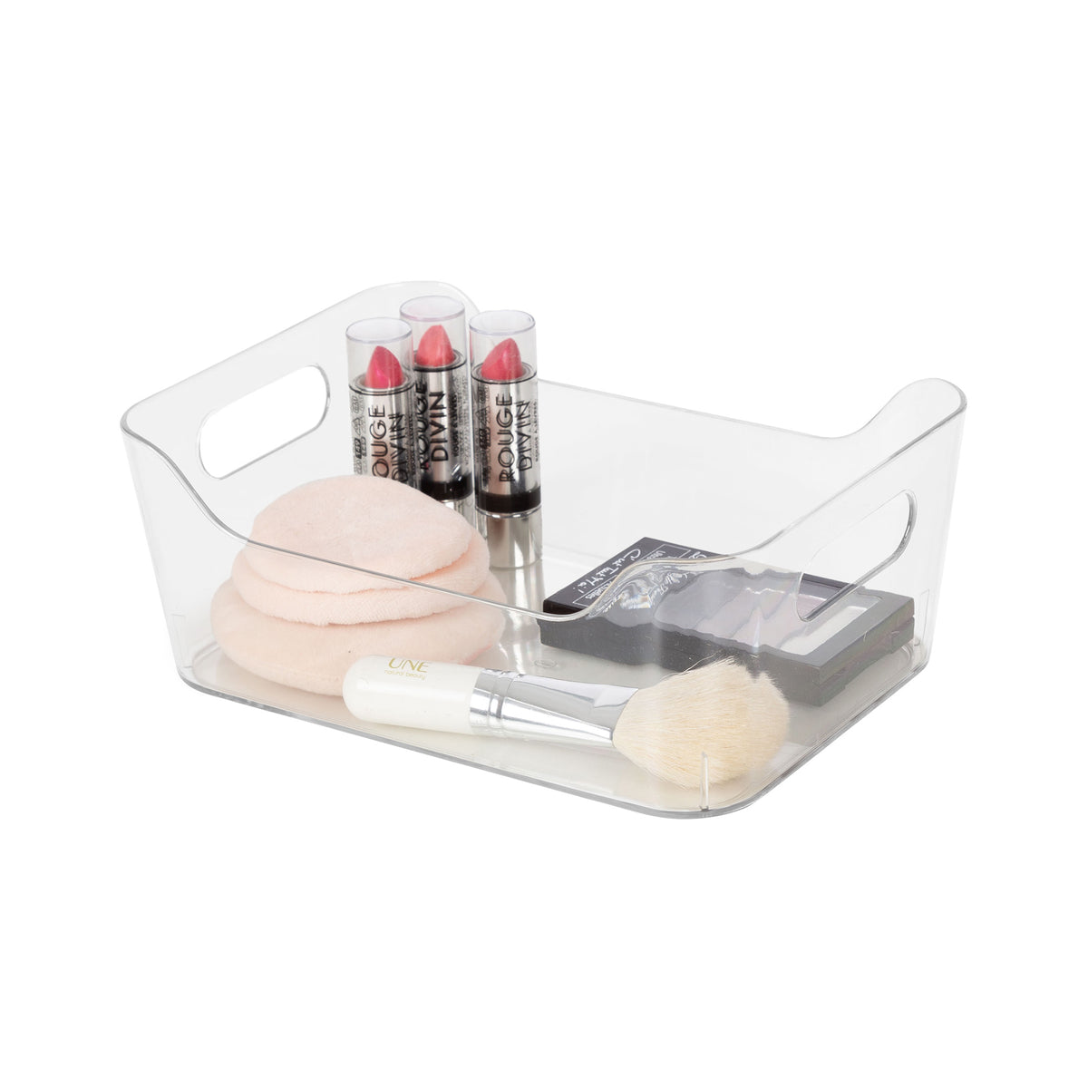 Panier de rangement transparent S