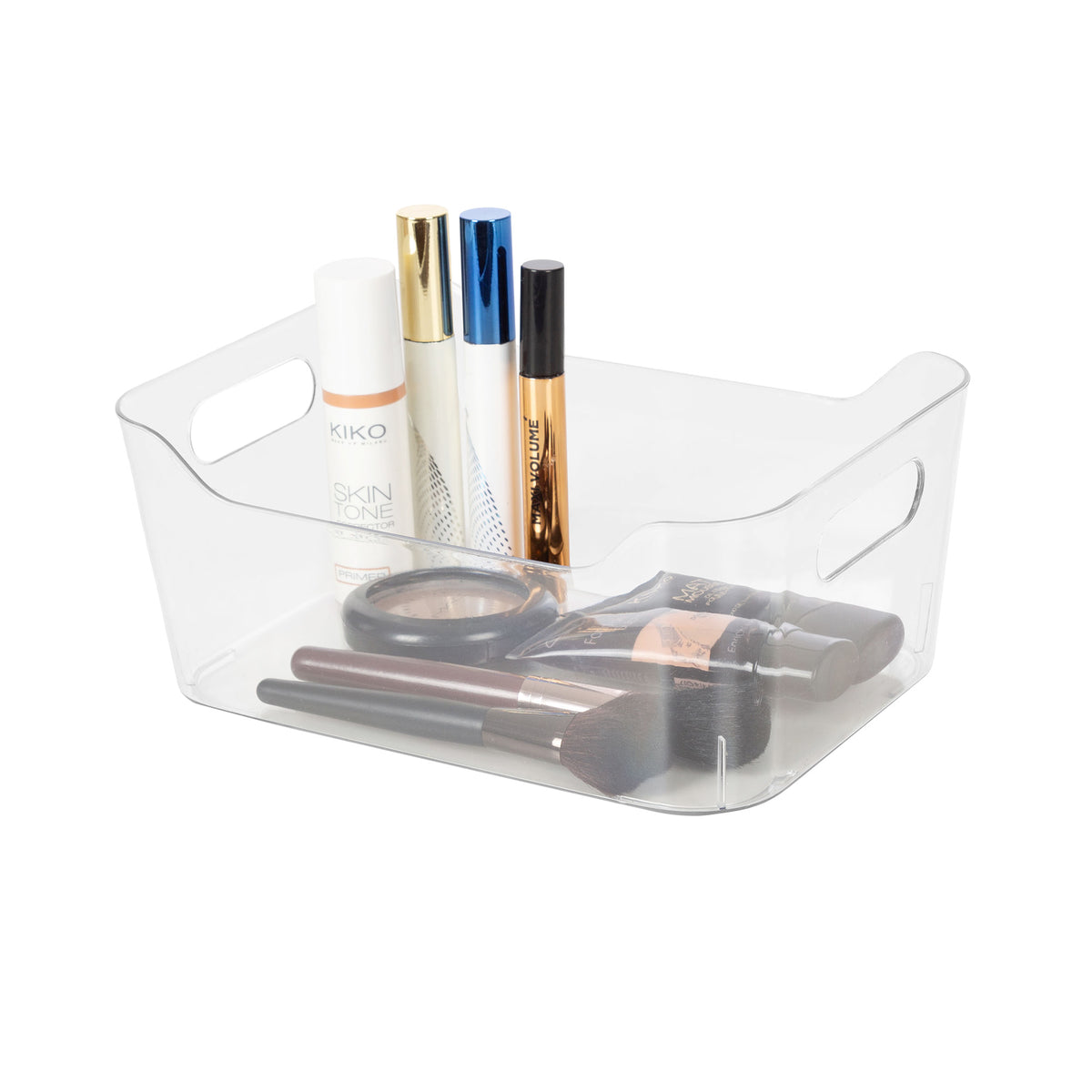 Panier de rangement transparent M