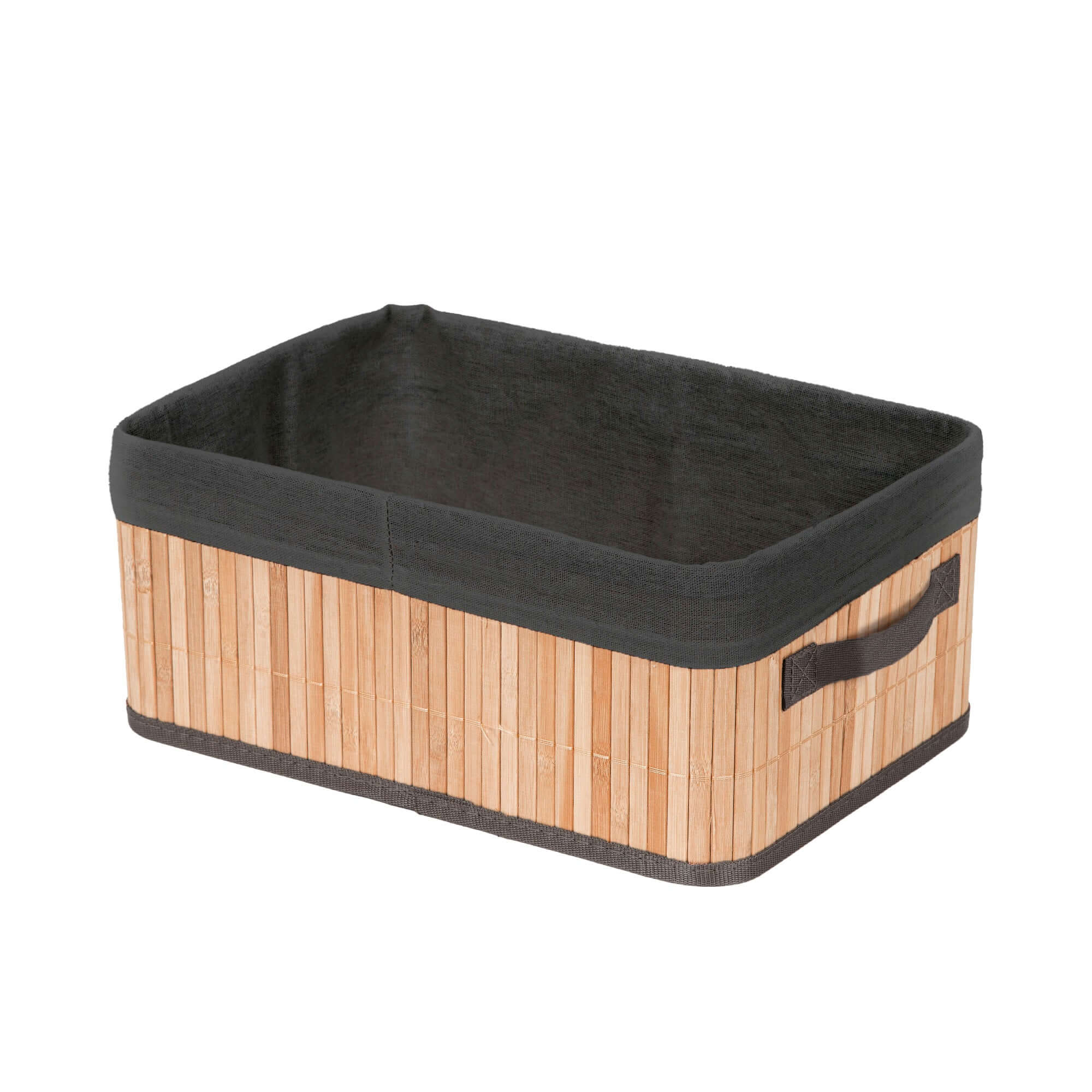 Panier de rangement pliable en bambou
