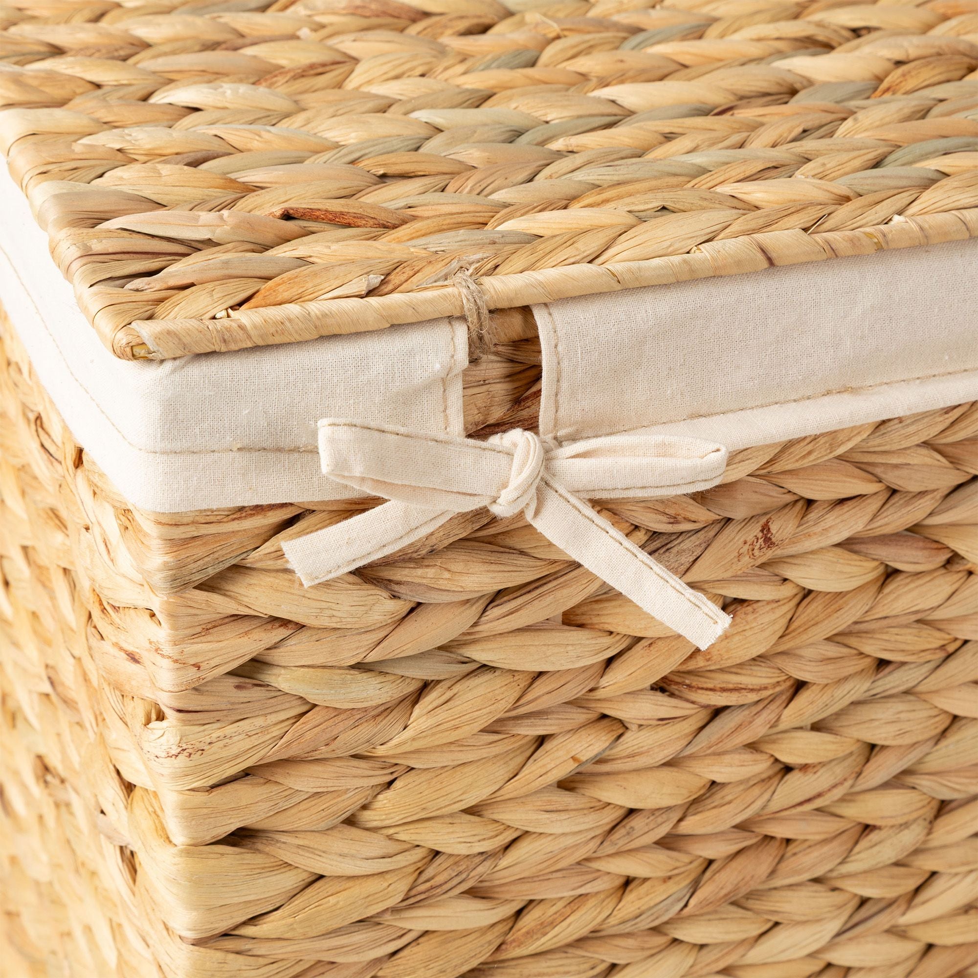 Lot 3 malles de rangement naturelles