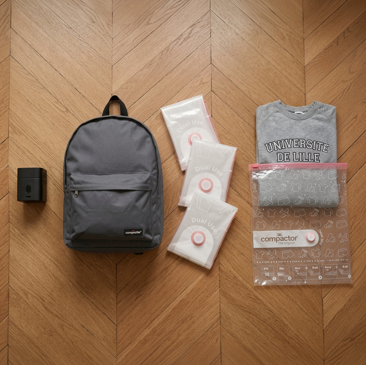 Pack voyage + sac à dos offert