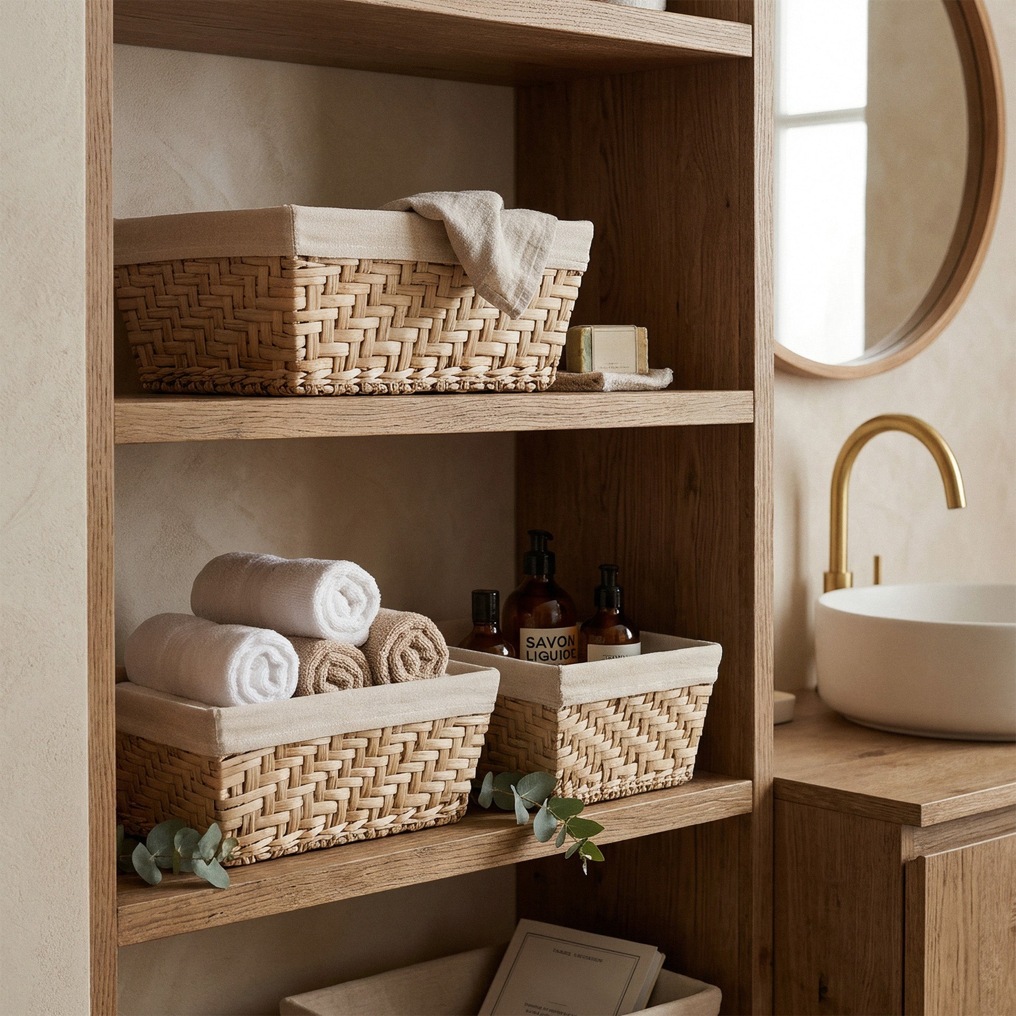 Lot 3 paniers de rangement taille M