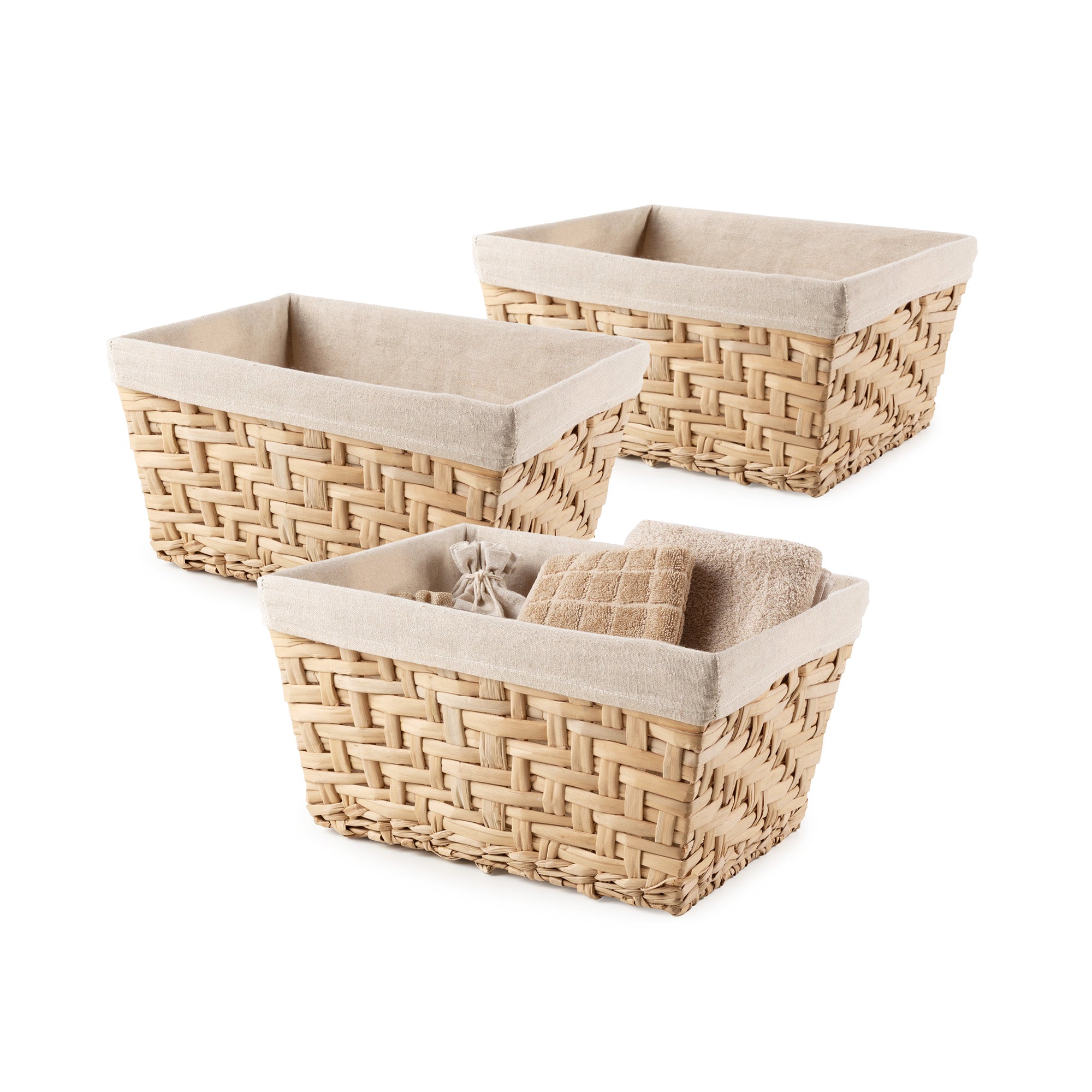 Lot 3 paniers de rangement taille M