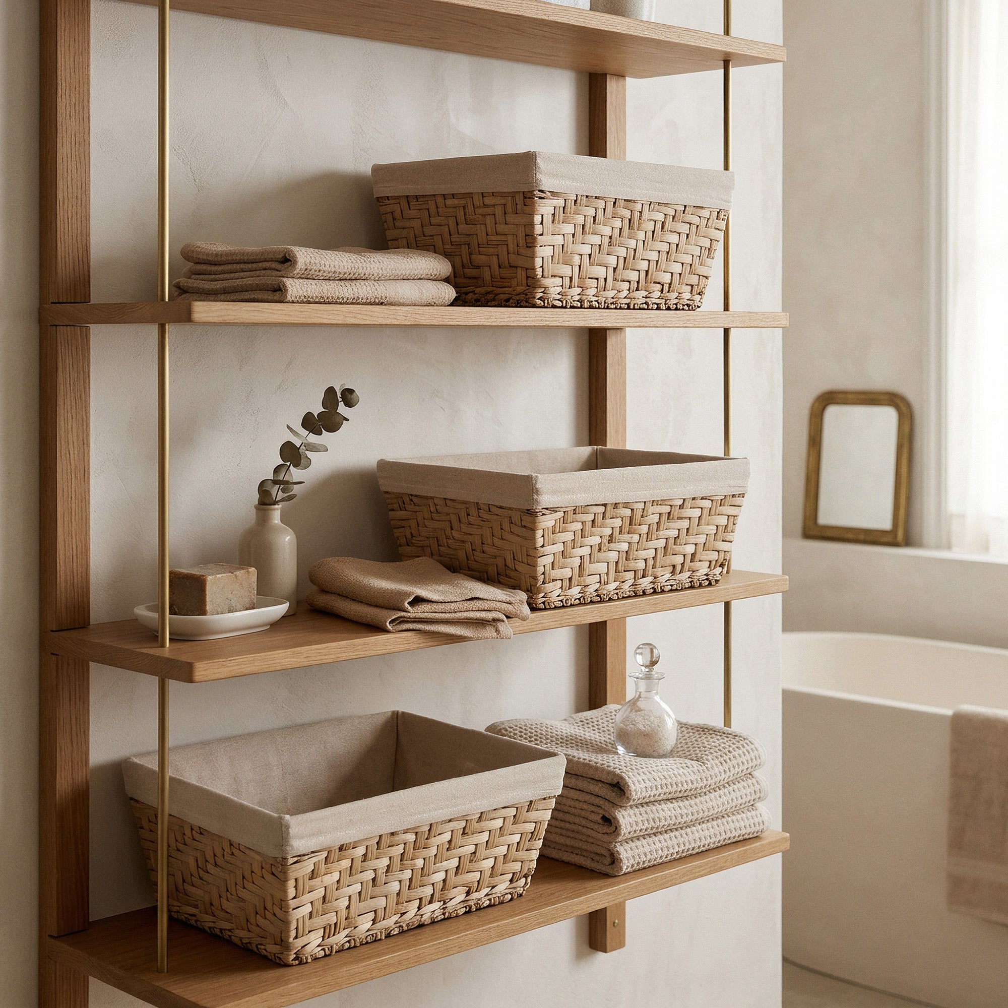 Lot 3 paniers de rangement taille L