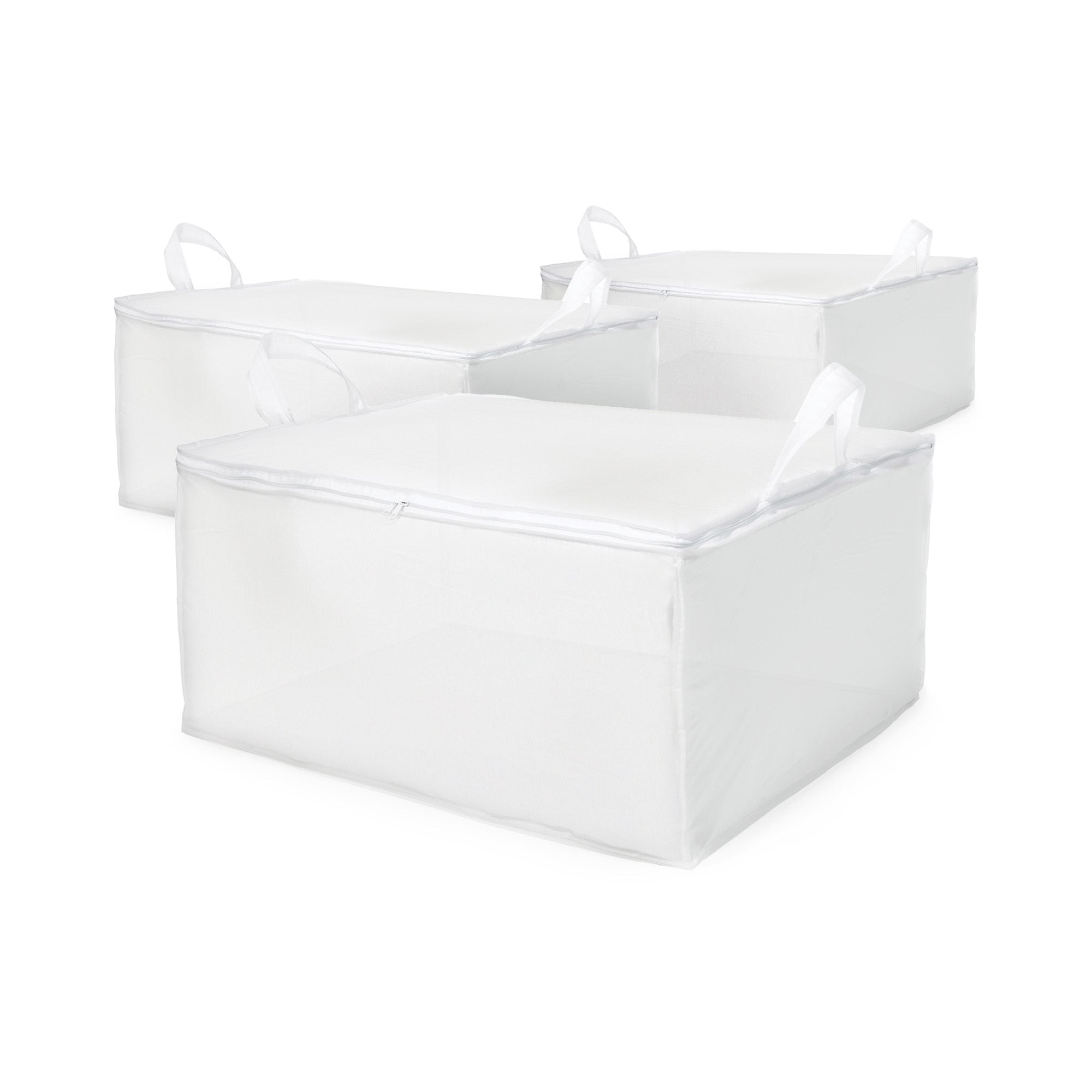 Lot 3 housses rangement pour couette Milky