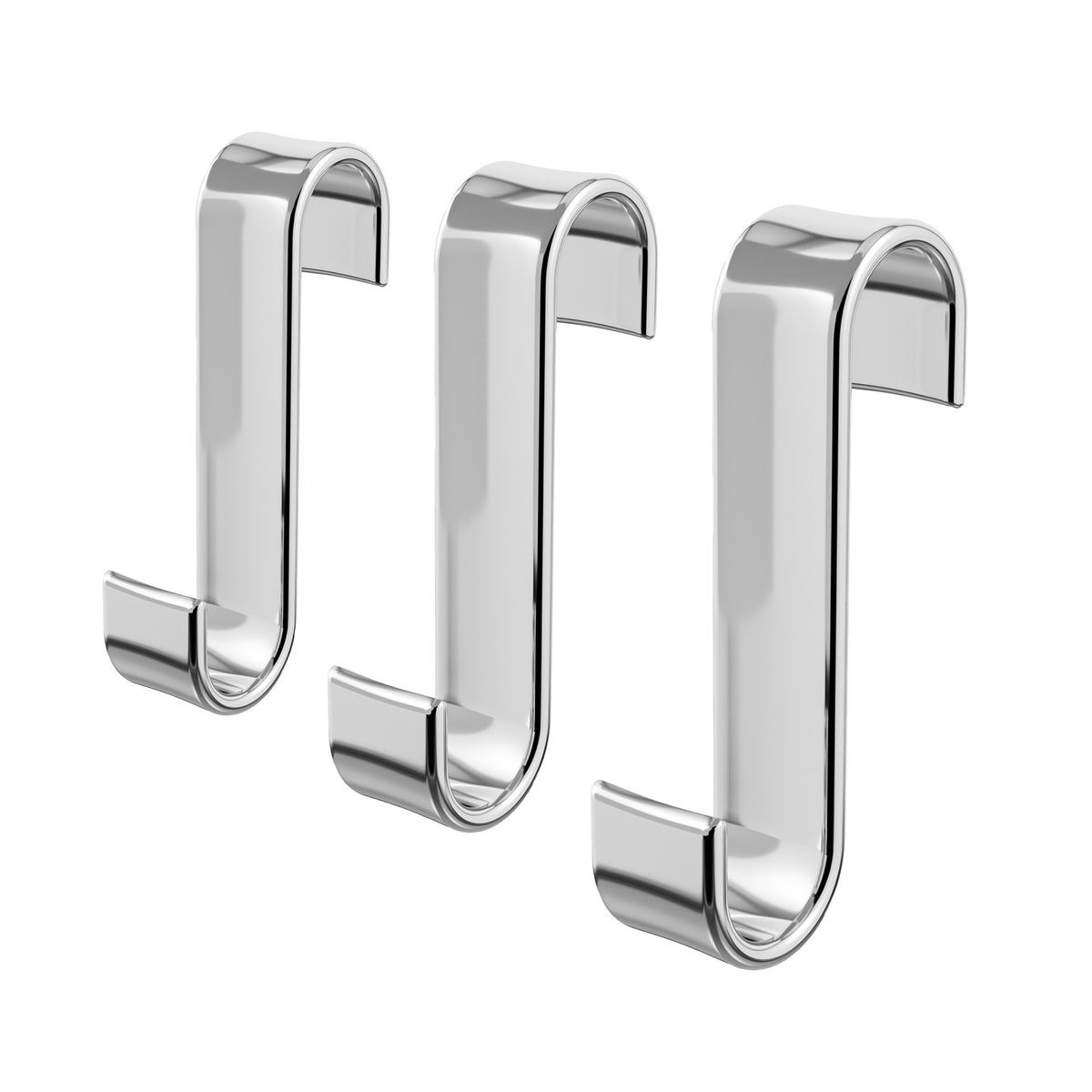Lot 3 crochets radiateur chrome