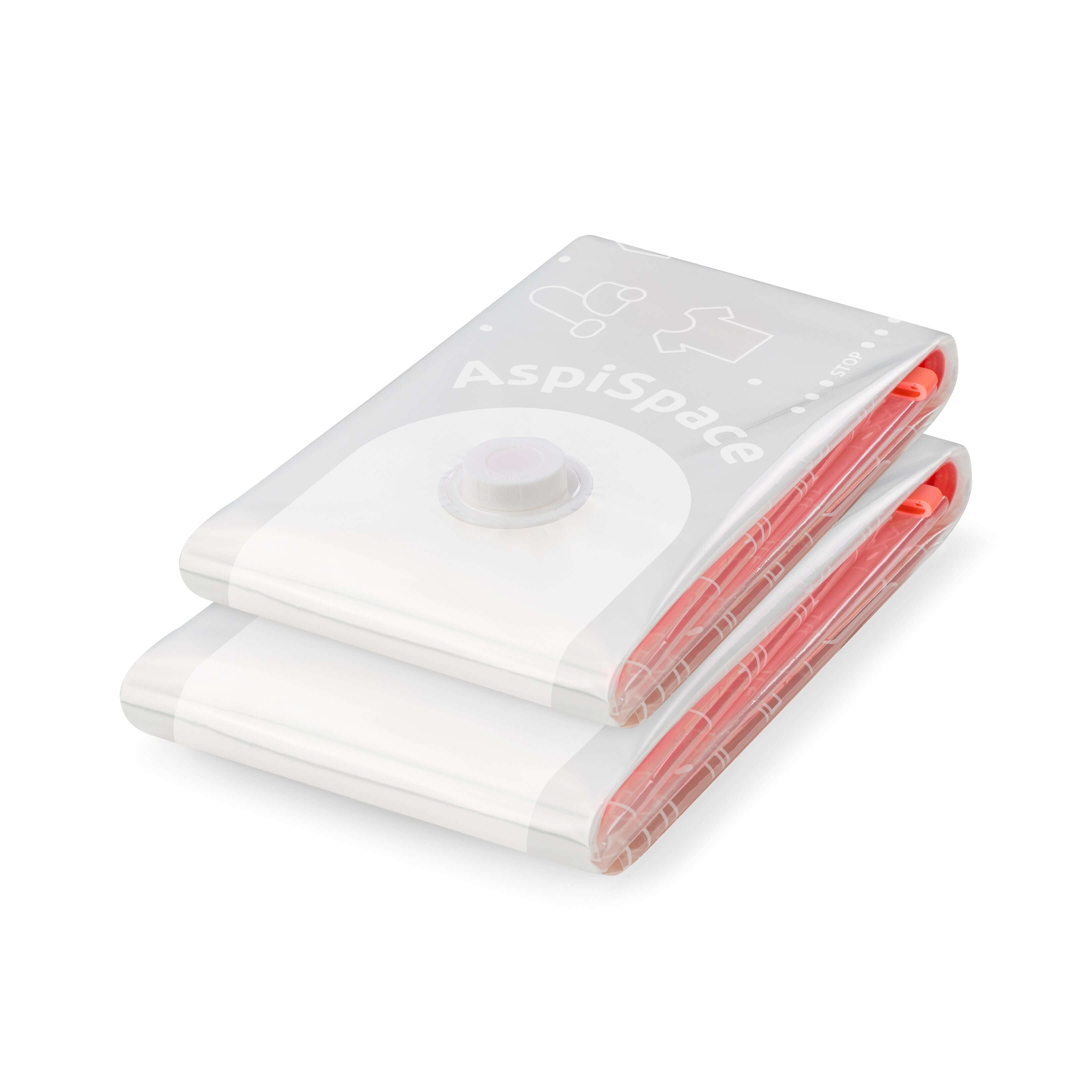 Lot de 2 sacs de rangement sous vide Aspispace Tailles M + L