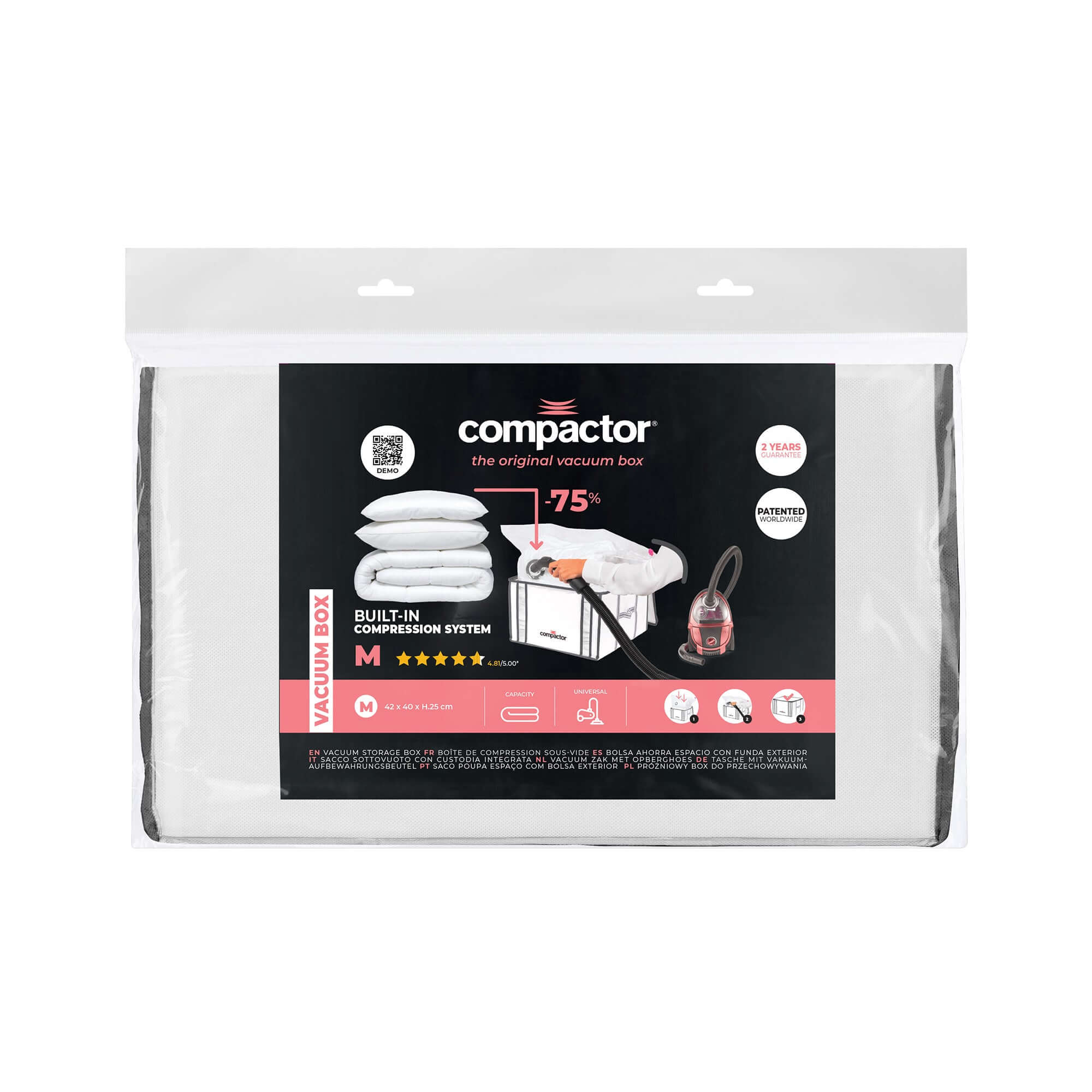 Housse de rangement sous vide M