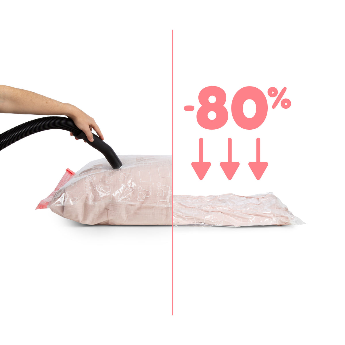 Lot 5 sacs sous vide M+L +15 cœurs cèdre antimites