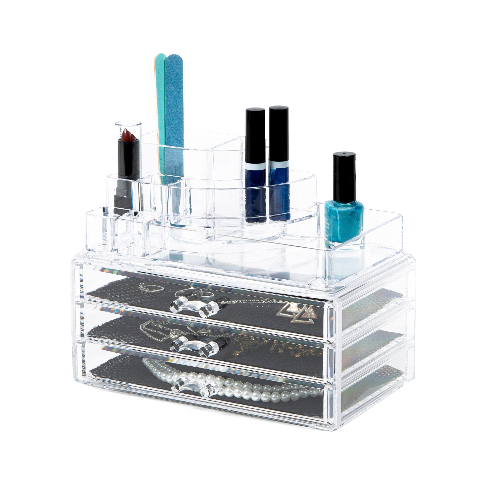 Makeup and Cosmetics Organizer with 3 Drawers