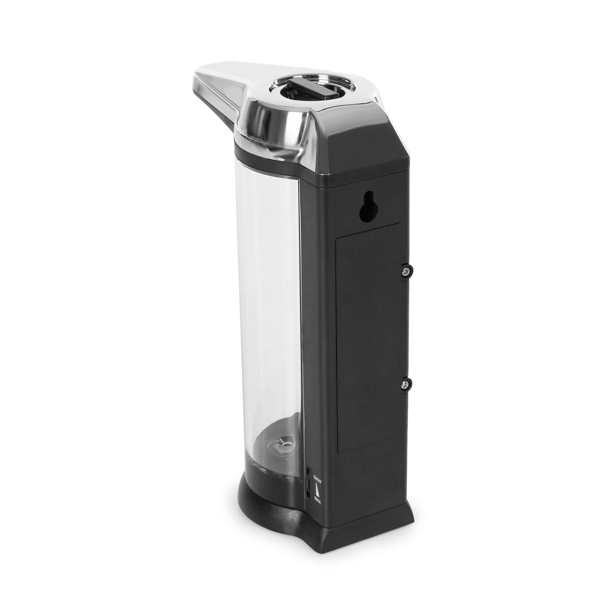 Mostrar dispensador de jabón de encimera automático recargable cromado