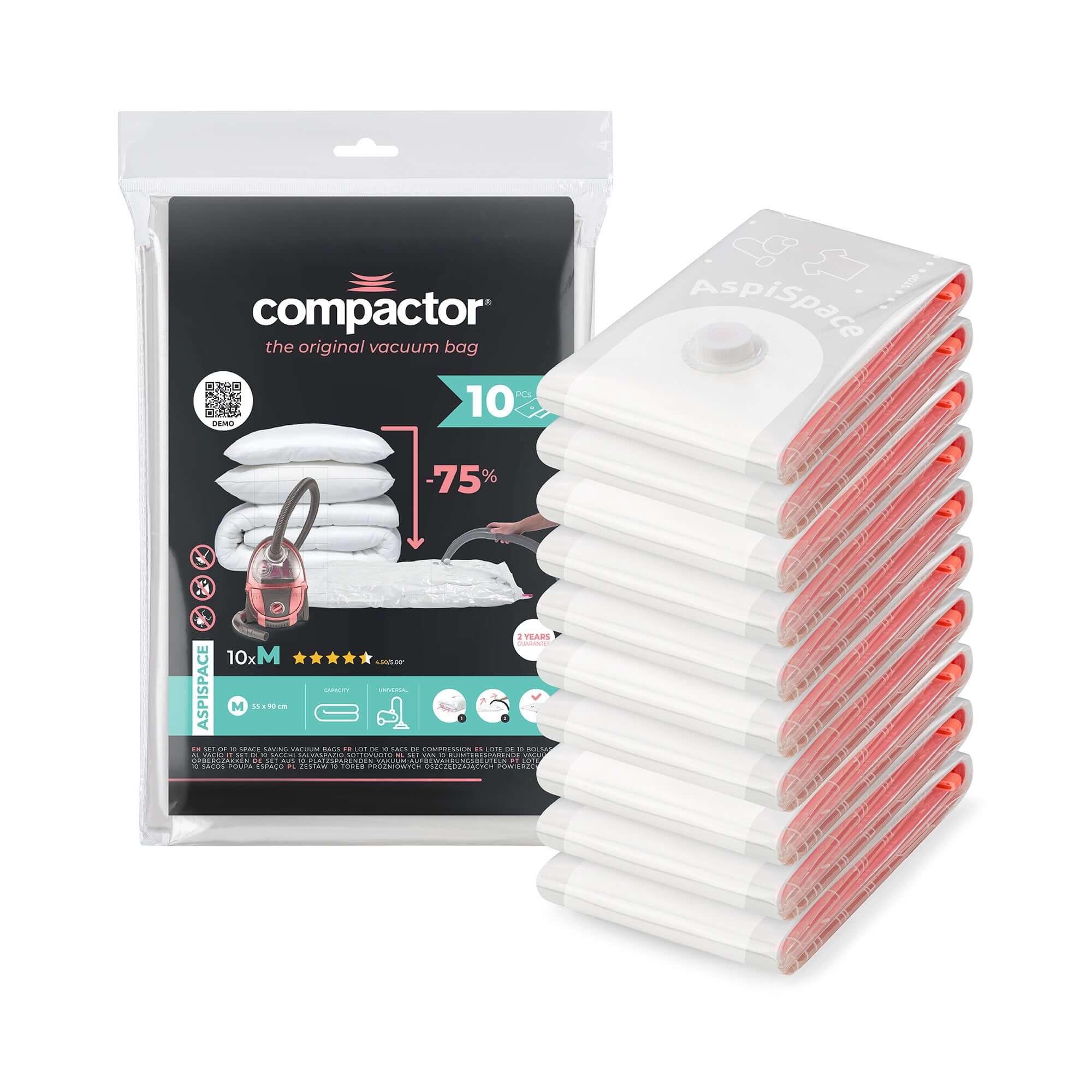 Lot de 10 sacs sous vide AspiSpace