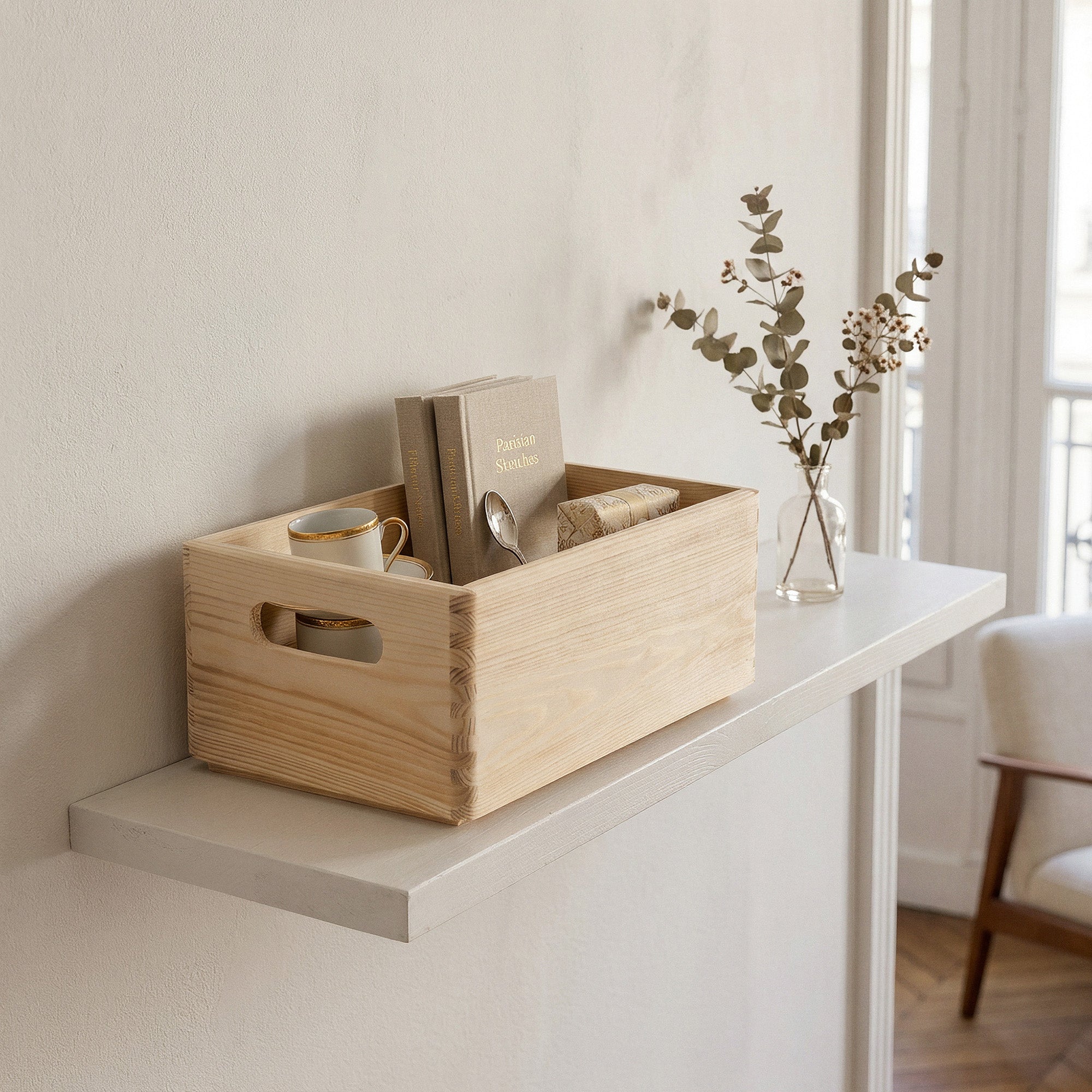 Skyr S wooden storage box