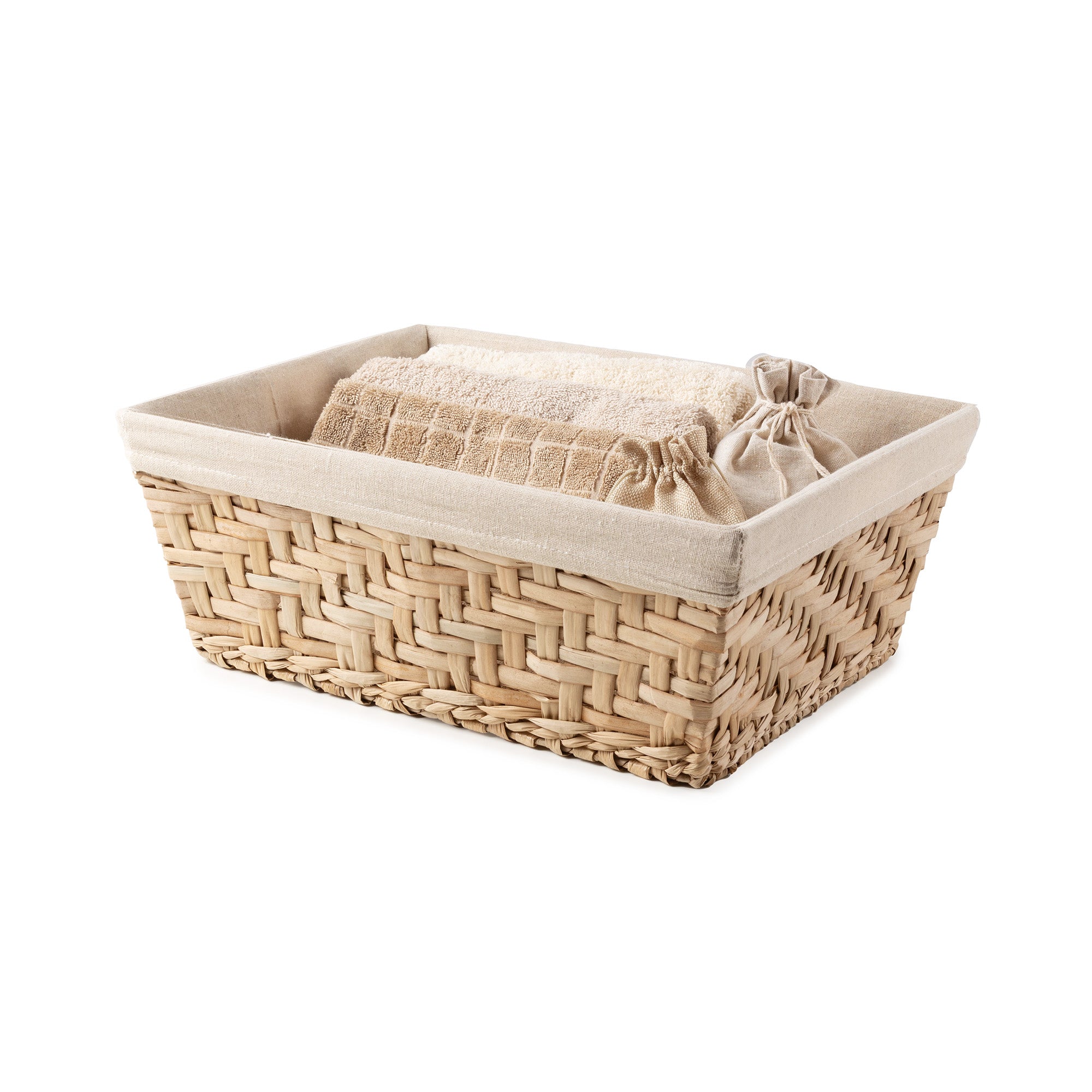 Cesta portaoggetti in giacinto d'acqua Fiesta Taglia L