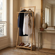 Malmo bamboo double clothes rack