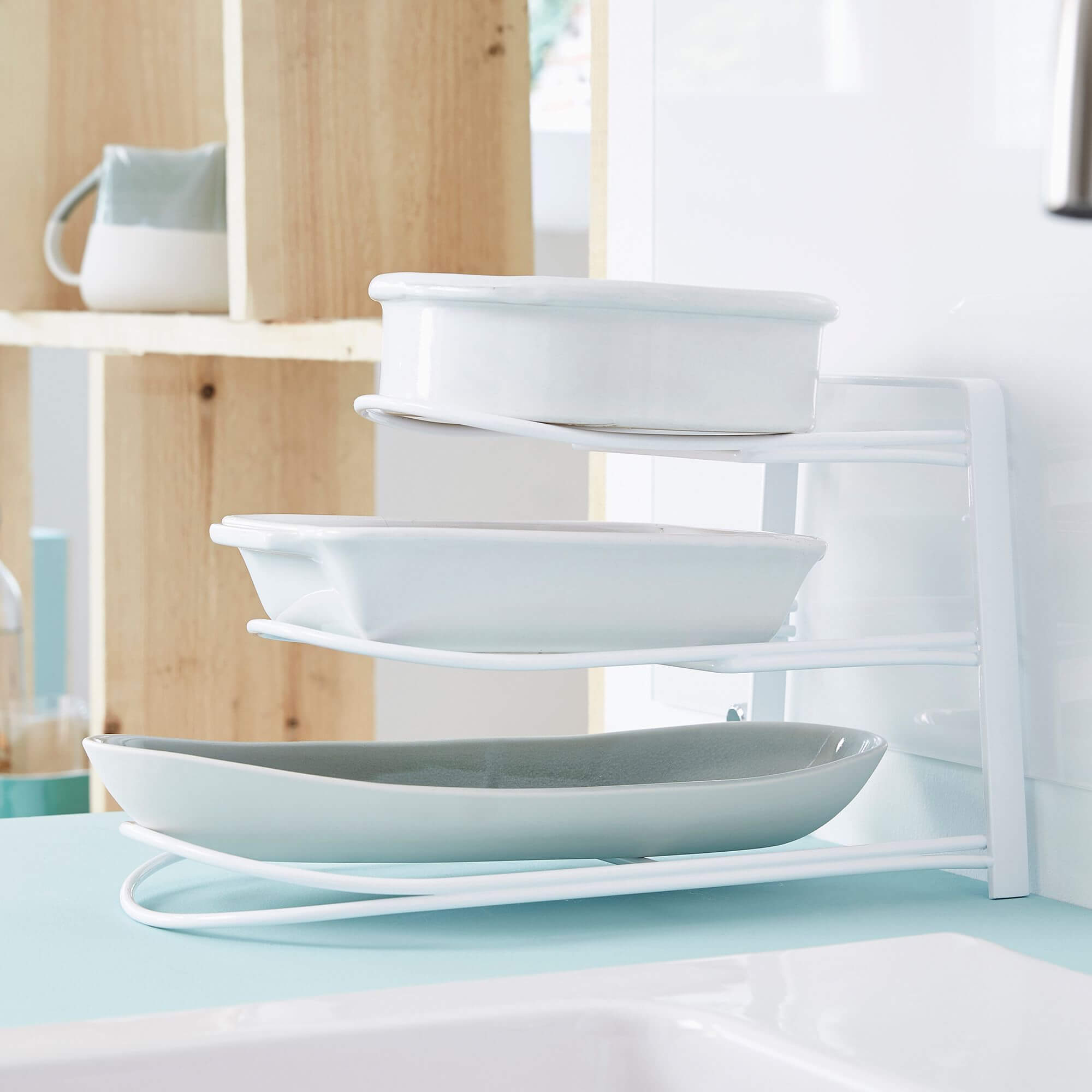 Rangement de cuisine pour plats Perth en métal