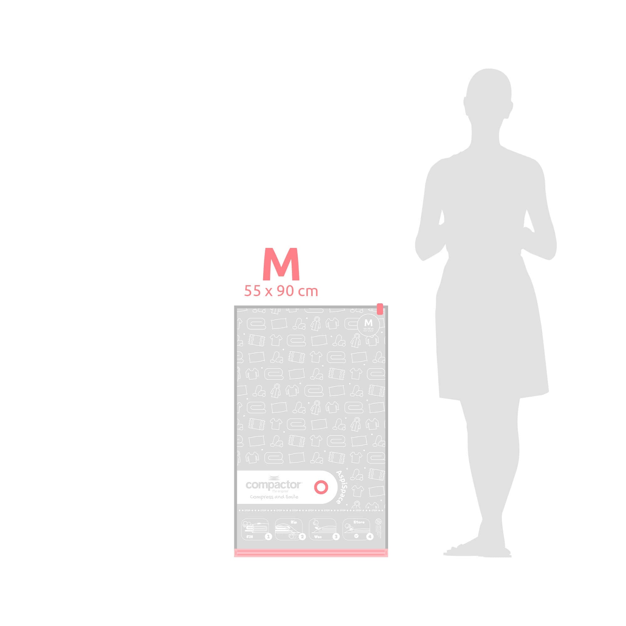 Lot de 3 sacs sous vide AspiSpace