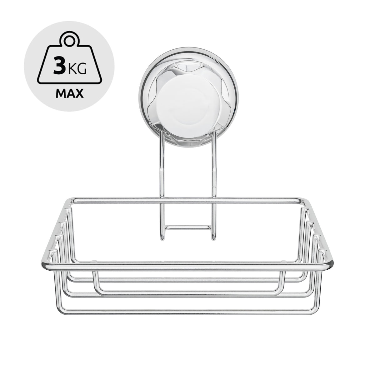 Porta sapone a ventosa Bestlock cromato