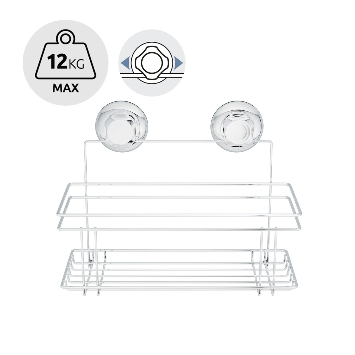 Bestlock suction cup shower shelf