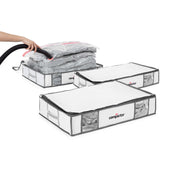 Juego de 3 cajas de almacenaje al vacío L